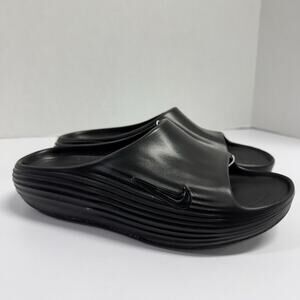 Nike ReactX Rejuven8 Slide Triple Black HV4479 001 Size 13 Slides Sandals Home